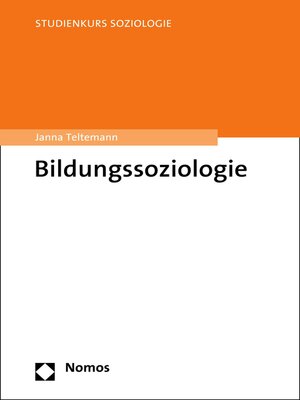 cover image of Bildungssoziologie